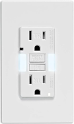 Outlet with LED Night Light